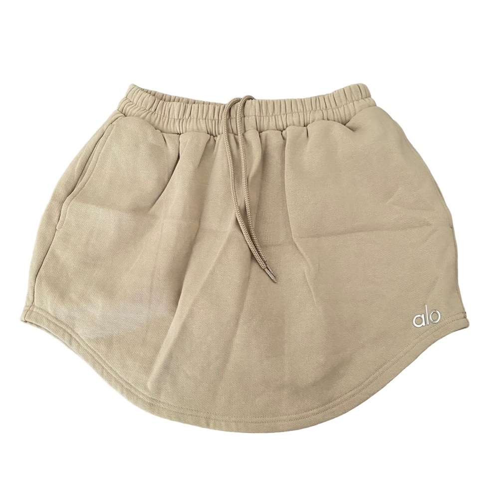 ALO Yoga Beige Mini Skirt